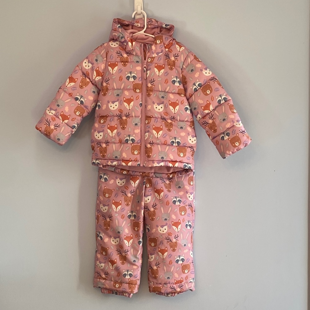 Children’s Place Toddler Girl Parka & Snow Bib Set